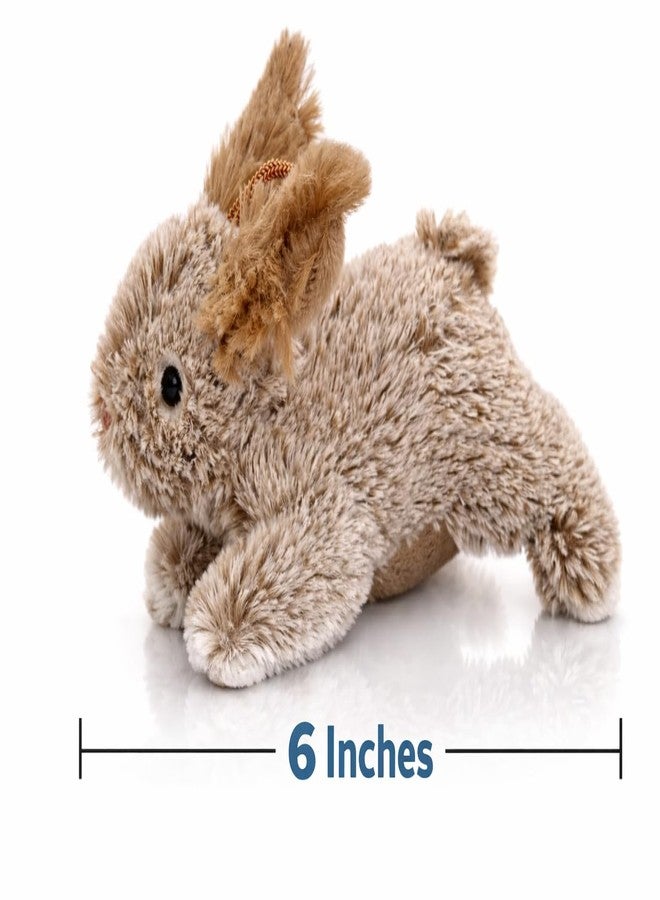 Multipet Rabbit Dog Toy w/Squeaker | Thumperz Dog Toy | Stuffed Bunny Toy for Dogs | Plush Squeaker Bunnies Dogs Toy | Small/Medium Breed (Tan/Brown, 6") - Image 2